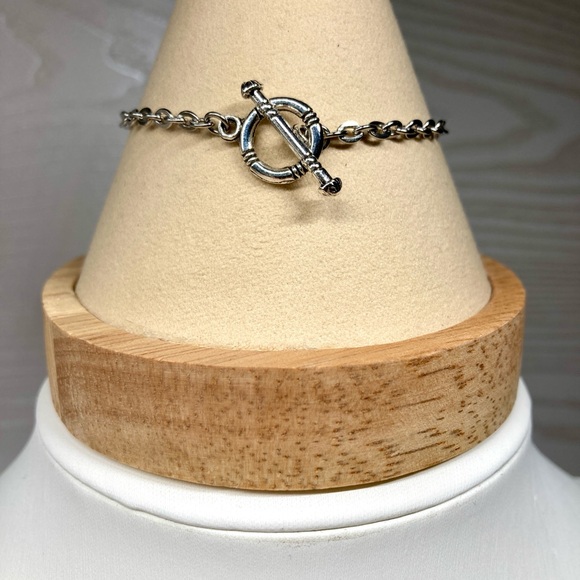 Genuine Chipped Watermelon Quartz Bracelet - Picture 2 of 2